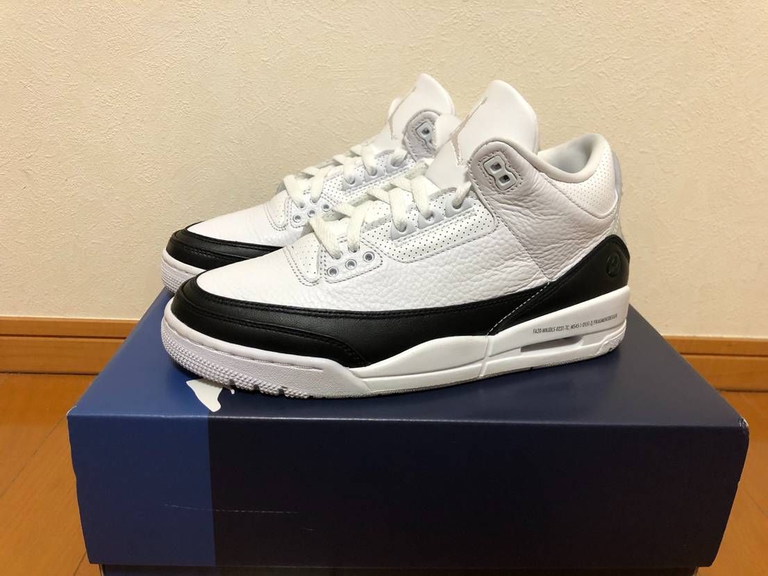 Fragment × Nike Air Jordan 3 "White/Black"