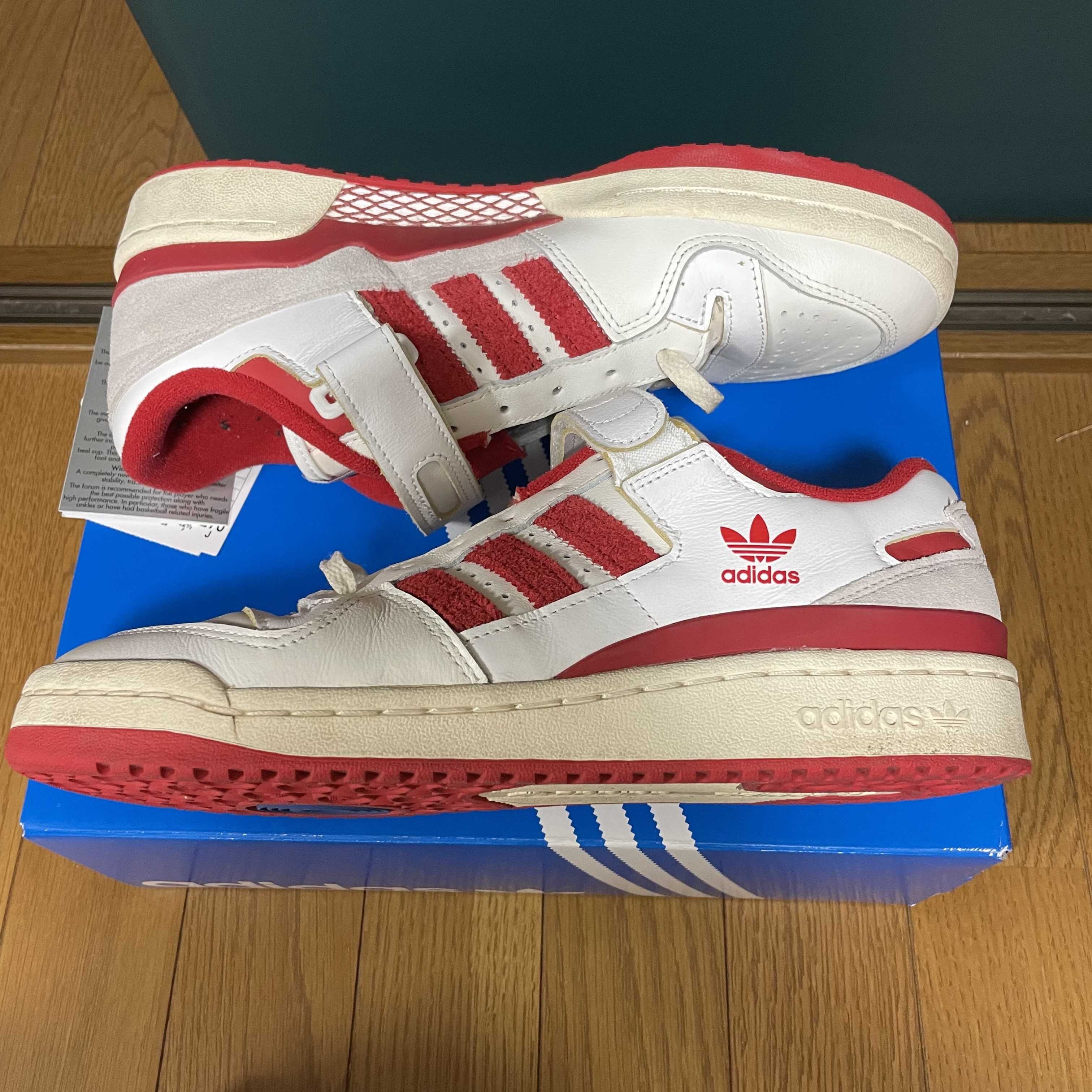 adidas Forum 84 Low "Cloud White/Team Power Red/Cream White"