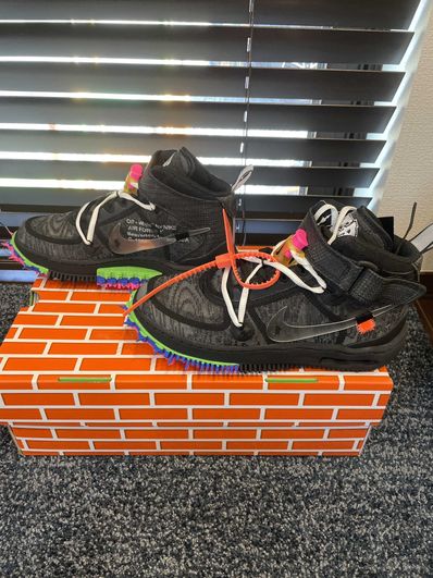 Off-White × Nike Air Force 1 Mid "Black"