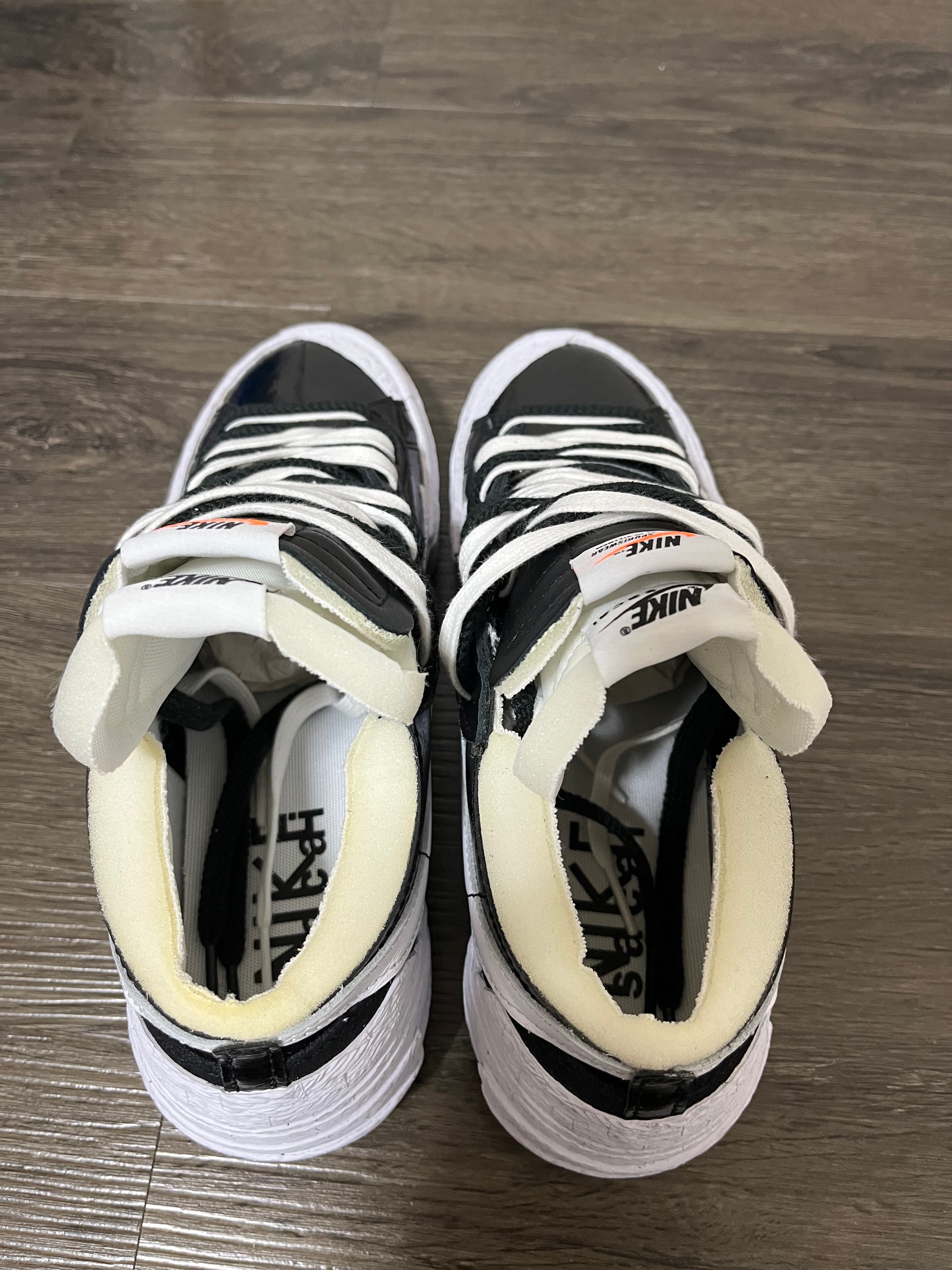 sacai × Nike Blazer Low "Black Patent Leather"