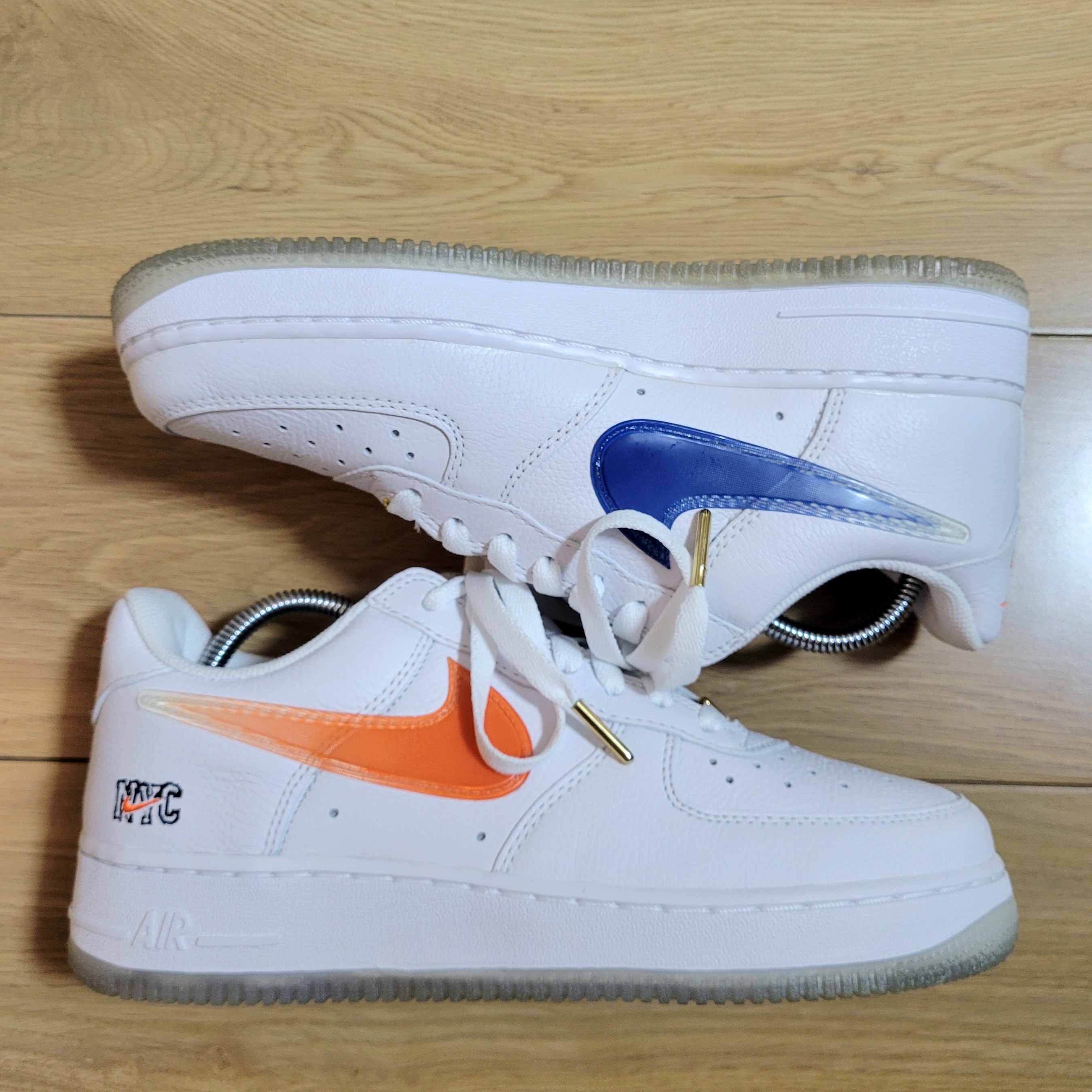 KITH × Nike Air Force 1 Low "White/Rush Blue/White/Brilliant Orange"