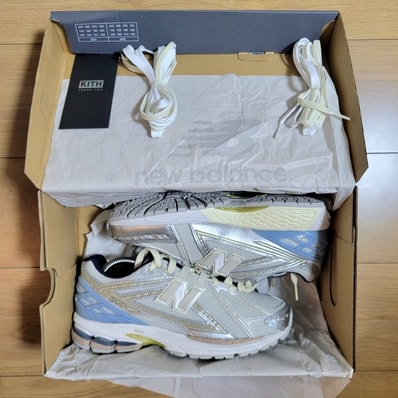 KITH × New Balance 1906R "White/Blue" M1906RKC