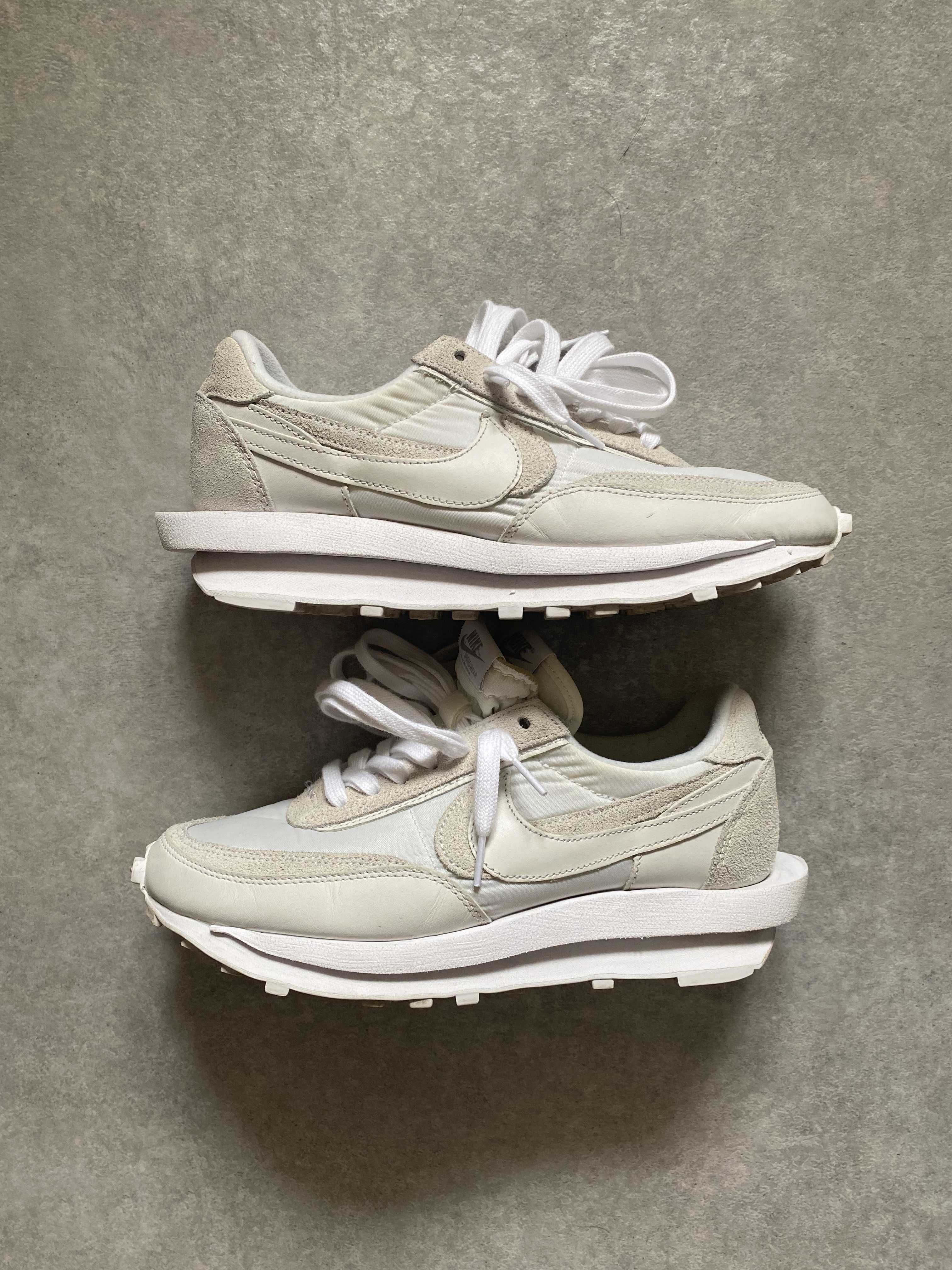 sacai × Nike LDV Waffle "Triple White"