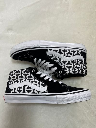 Supreme × Vans Monogram S Logo Skate Grosso Mid "Black"