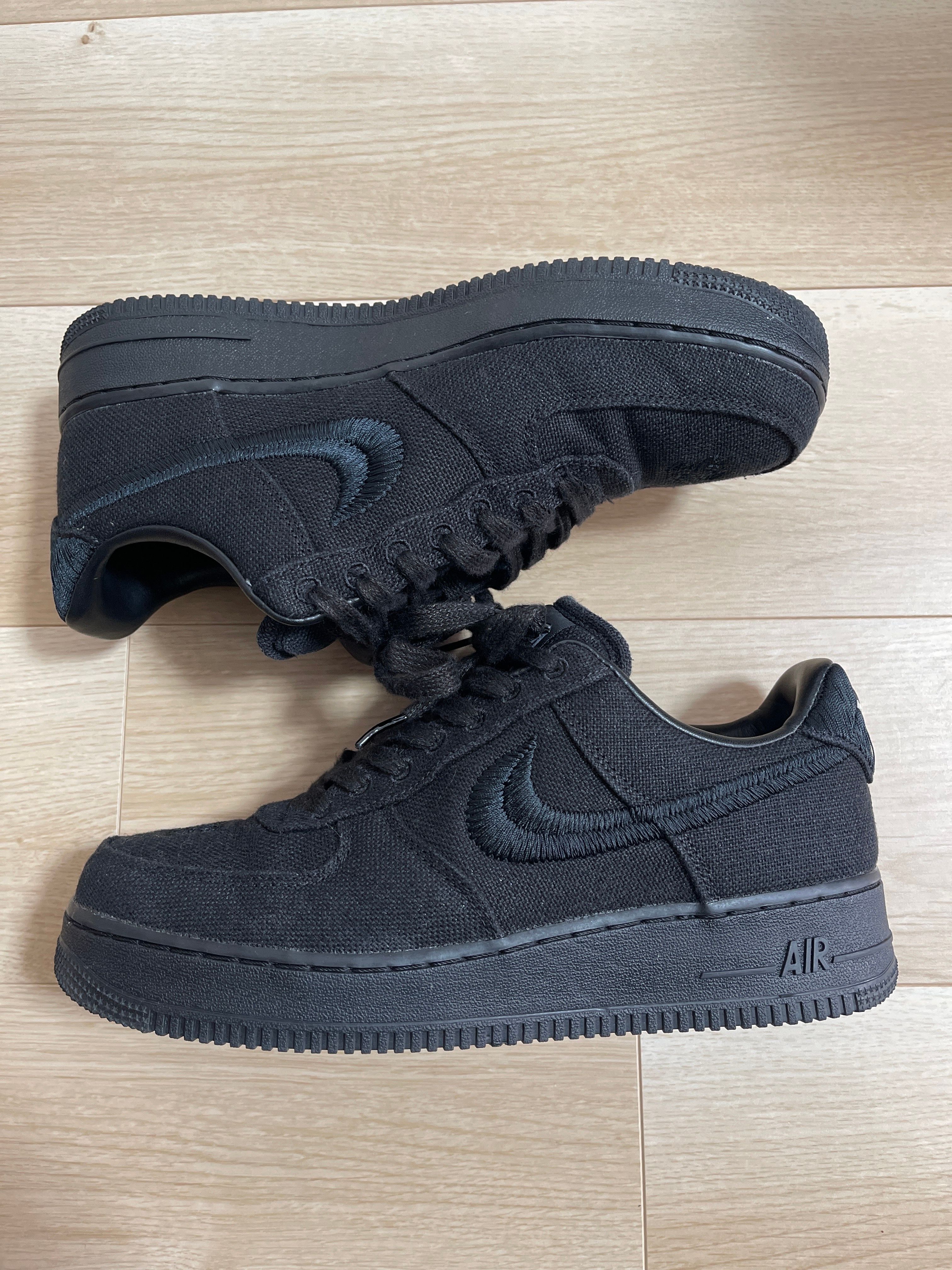 Stussy × Nike Air Force 1 Low "Triple Black"