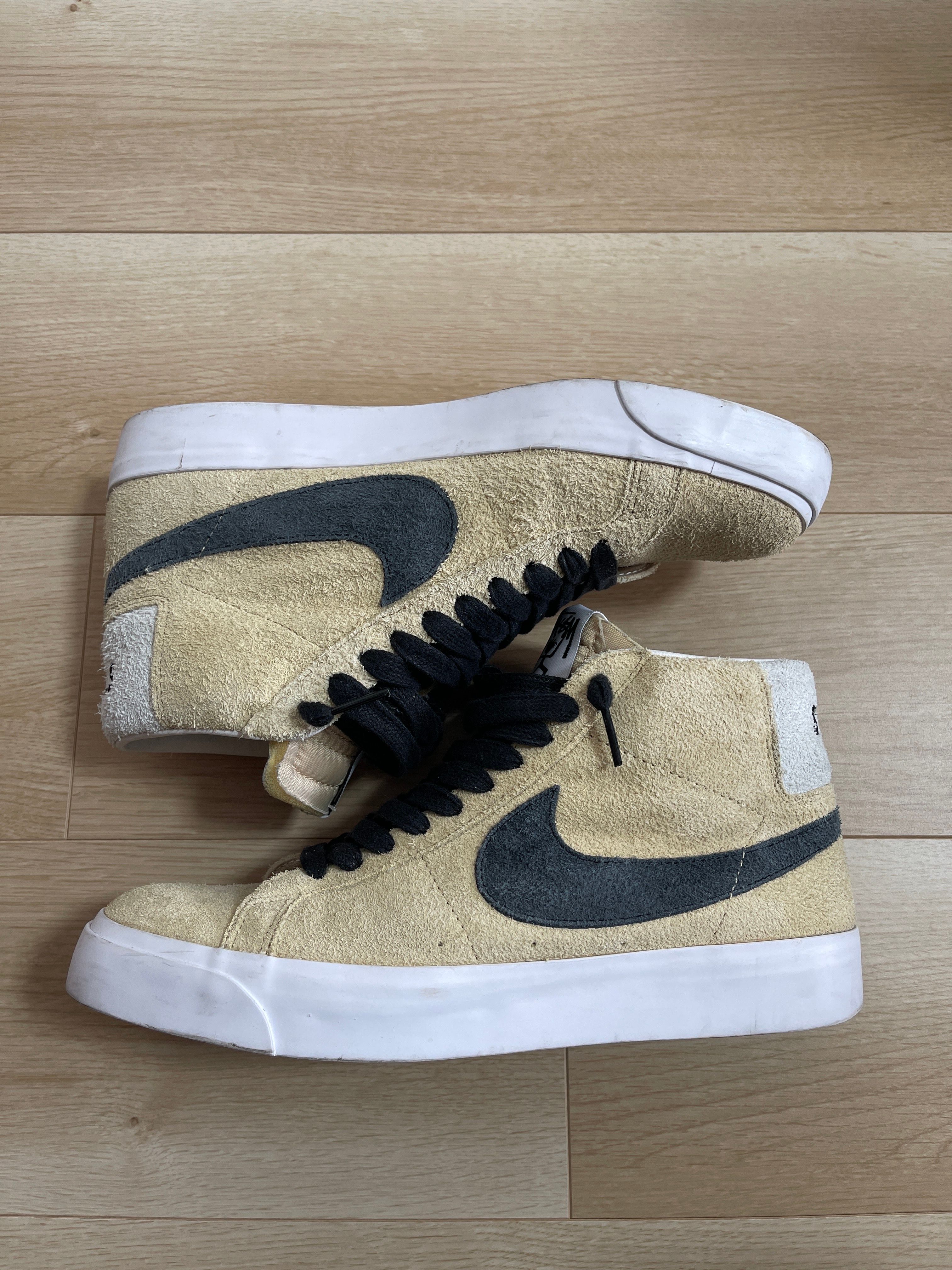 Stussy × Nike SB Blazer Mid "Gold/Black"