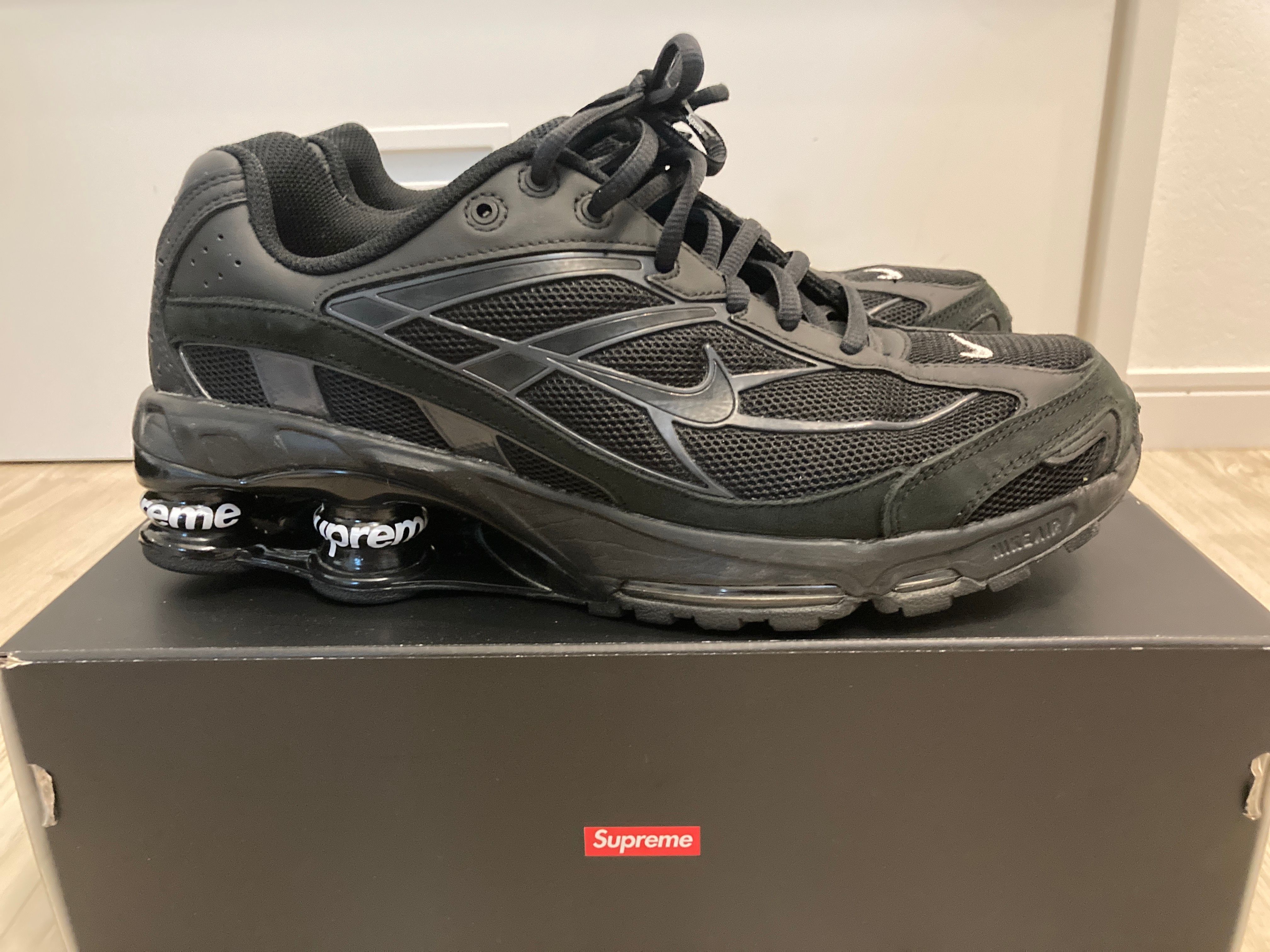 Supreme × Nike Shox Ride 2 "Black/Black-White"