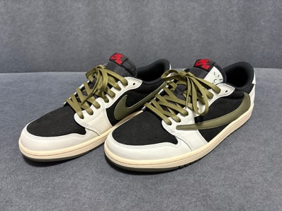 Travis Scott × Nike Women's Air Jordan 1 Low OG "Medium Olive"