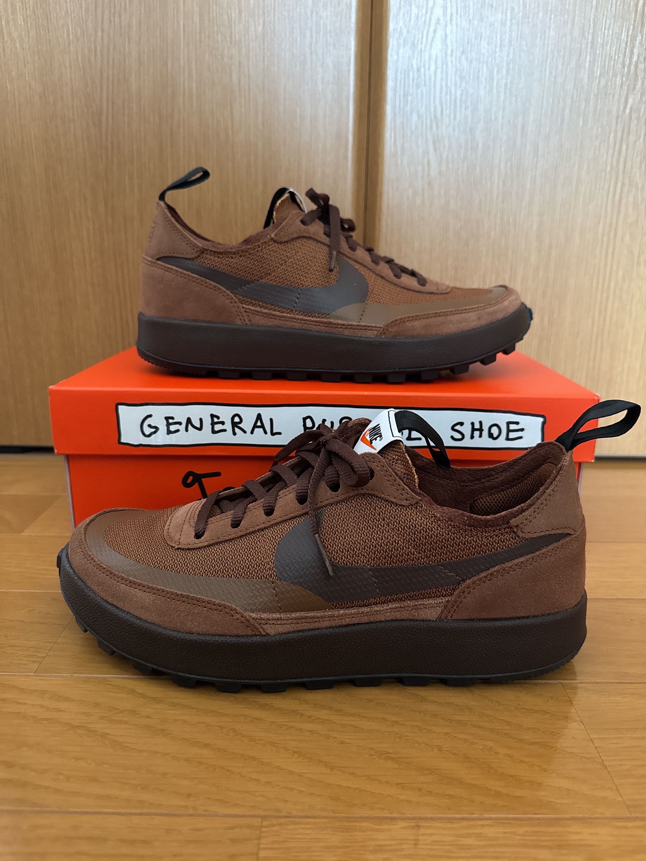 Tom Sachs × NikeCraft Women's General Purpose Shoe "Brown"