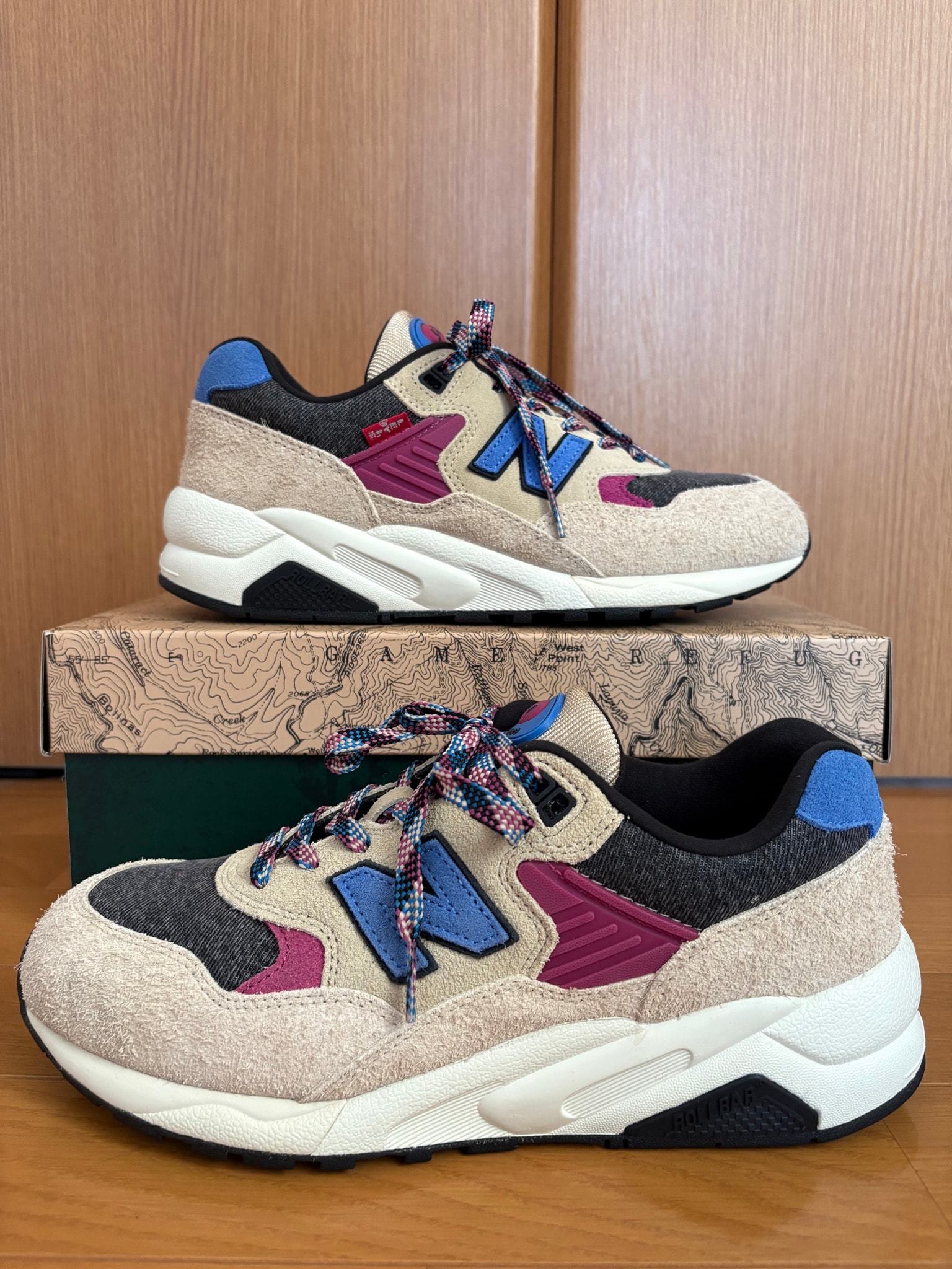 Levi's × New Balance 580 "Beige/Grey/Blue"