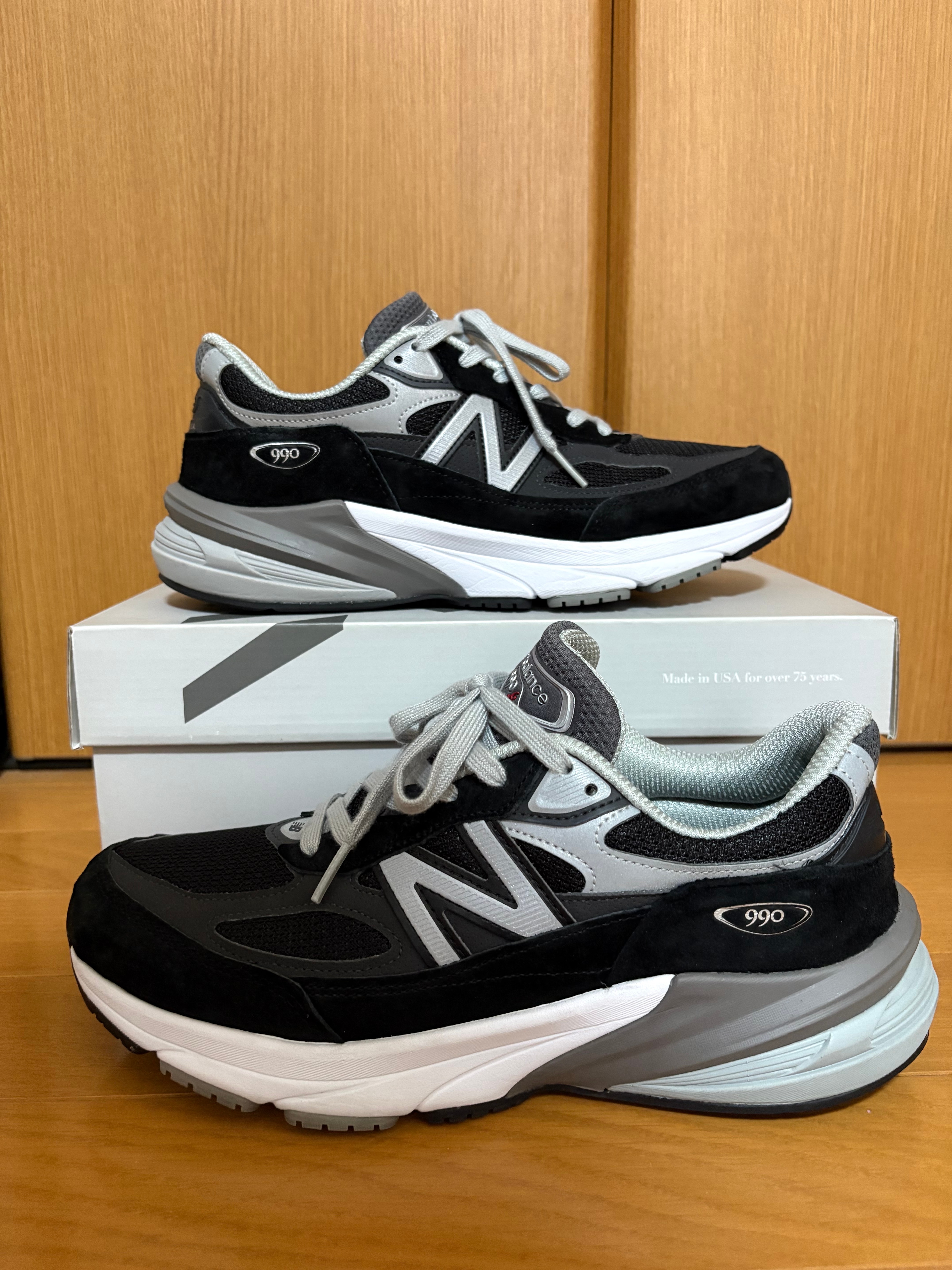 New Balance 990V6 "Black" (Heel NB Logo)