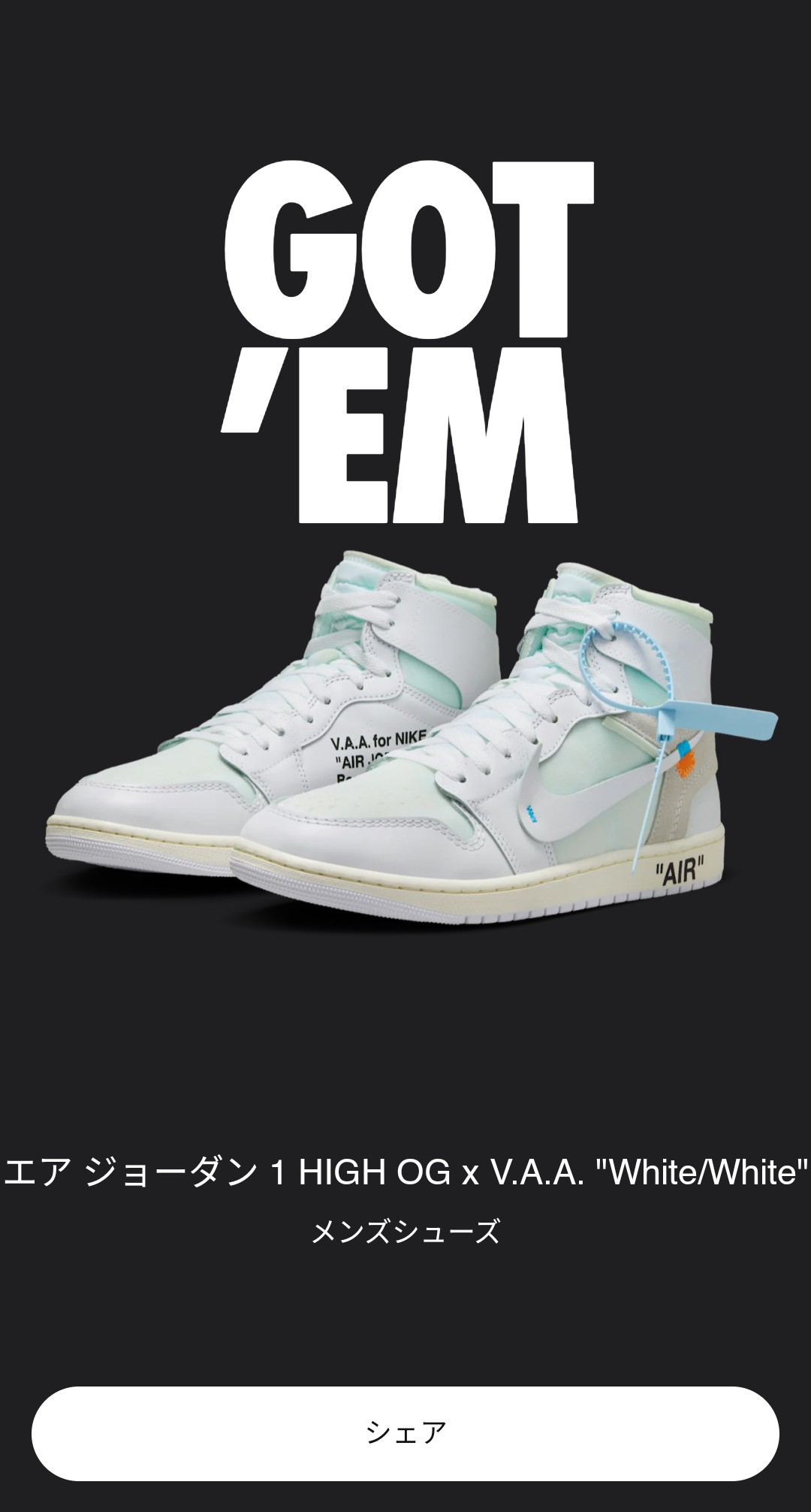 Virgil Abloh Archive (V.A.A.) × Nike Air Jordan 1 Retro High OG "Alaska"