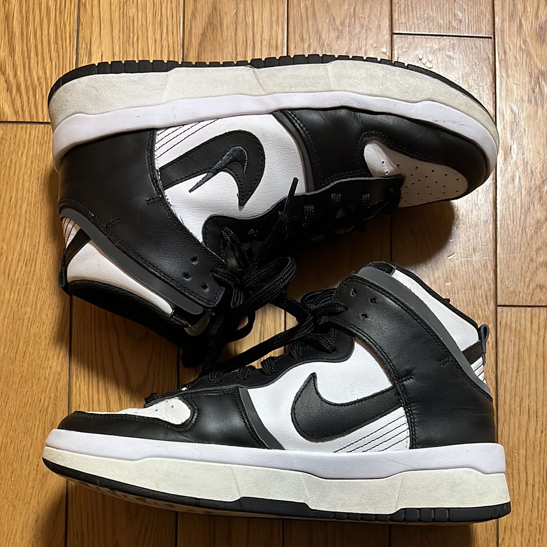 NIKE Women's DUNK HIGH UP "WHITE/BLACK"