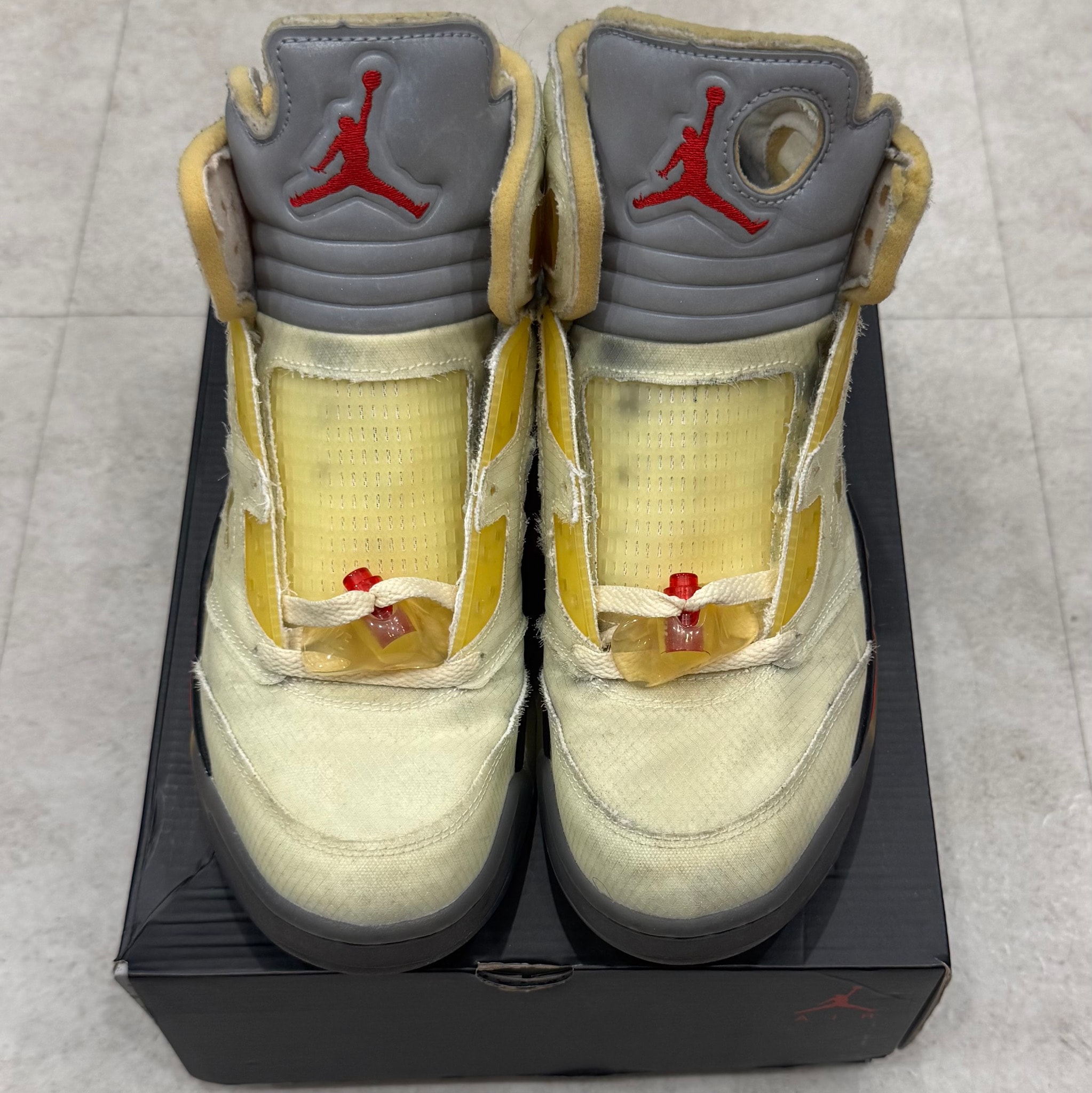 Off-White × Nike Air Jordan 5 "Sail"  