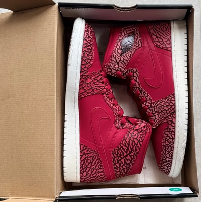 Nike Air Jordan 1 Retro High "Red Elephant Print/Safari"