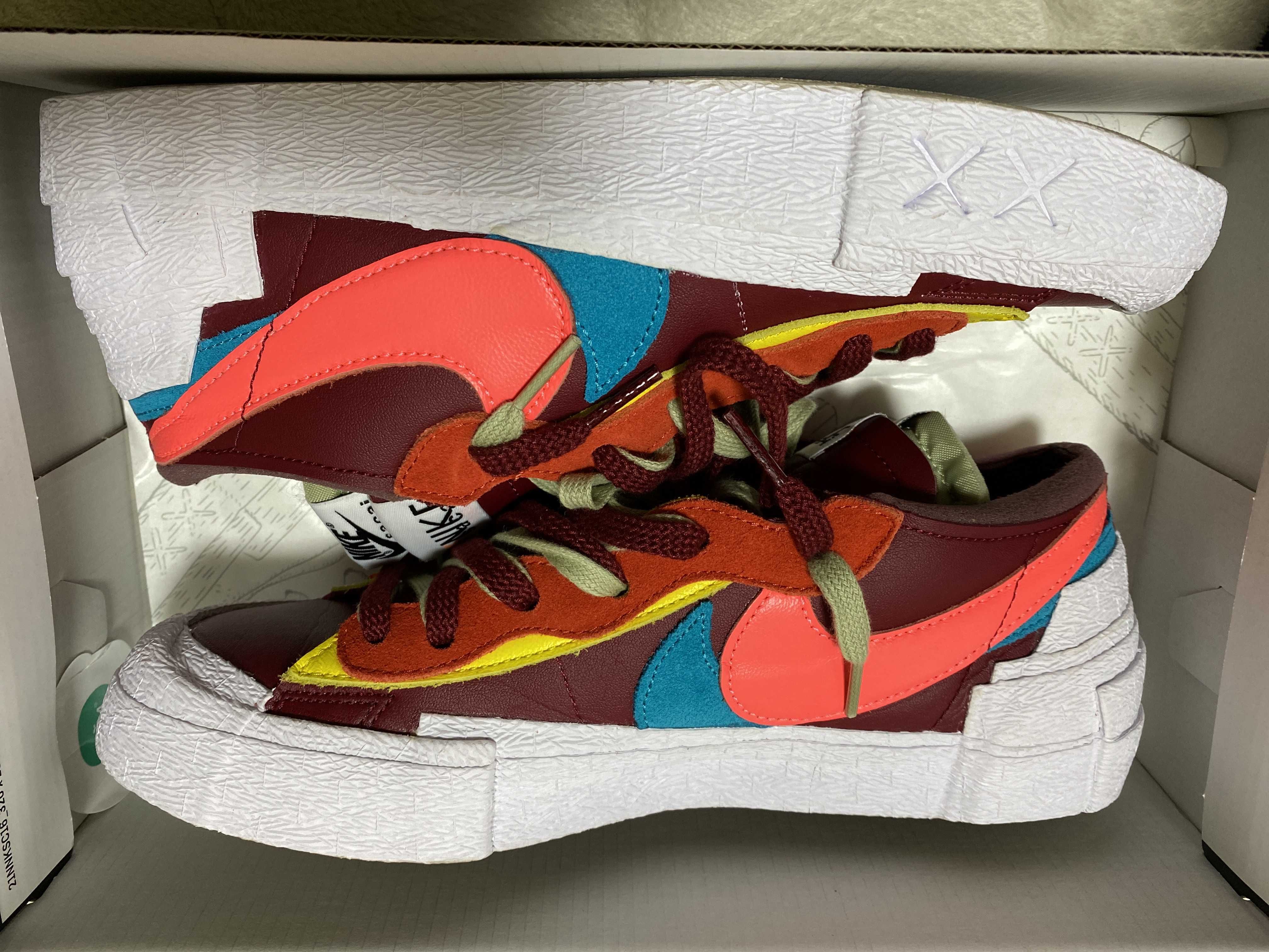 KAWS × sacai × Nike Blazer Low "Team Red"