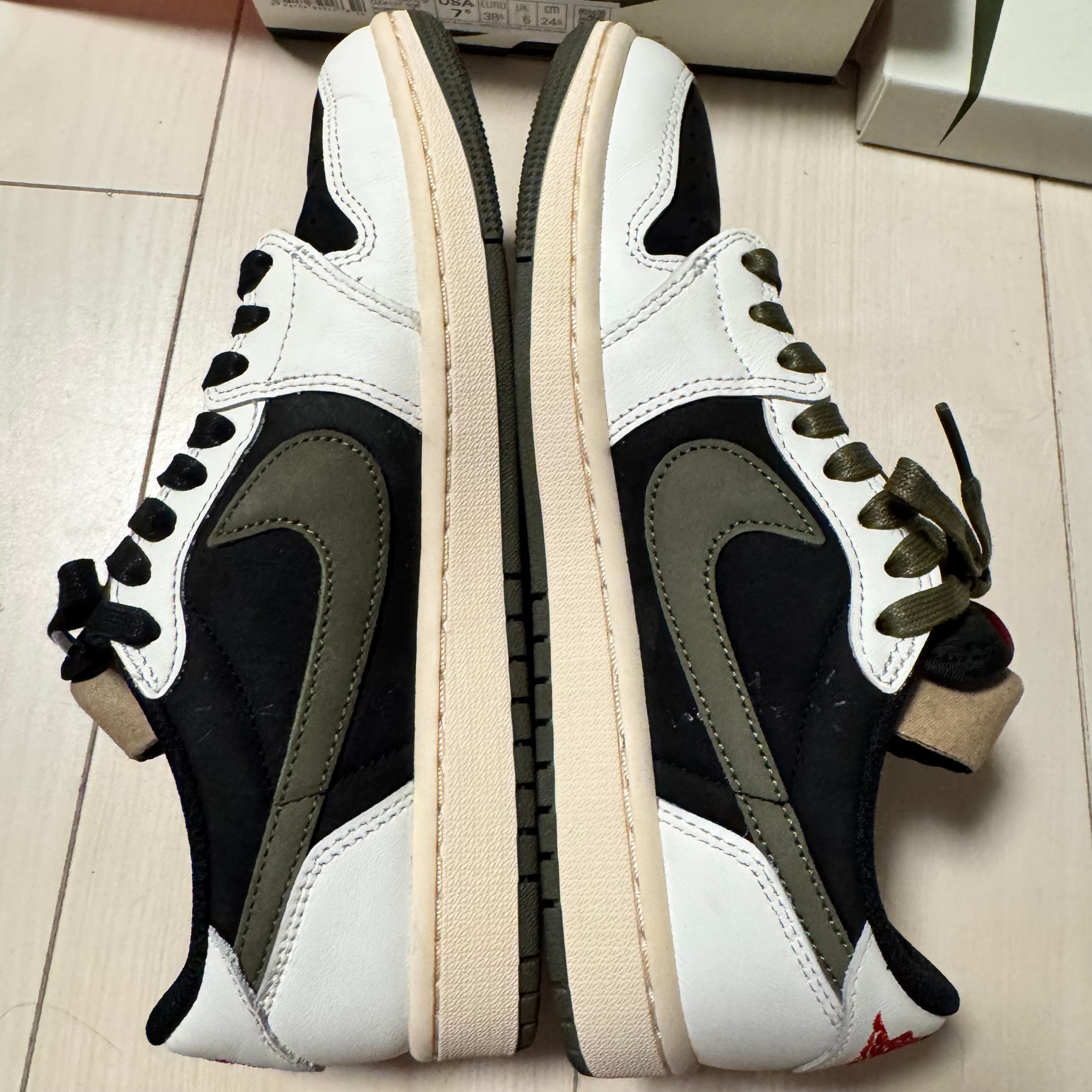 Travis Scott × Nike Women's Air Jordan 1 Low OG "Medium Olive"