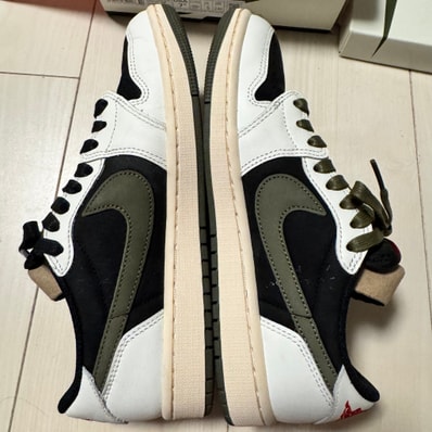 Travis Scott × Nike Women's Air Jordan 1 Low OG "Medium Olive"