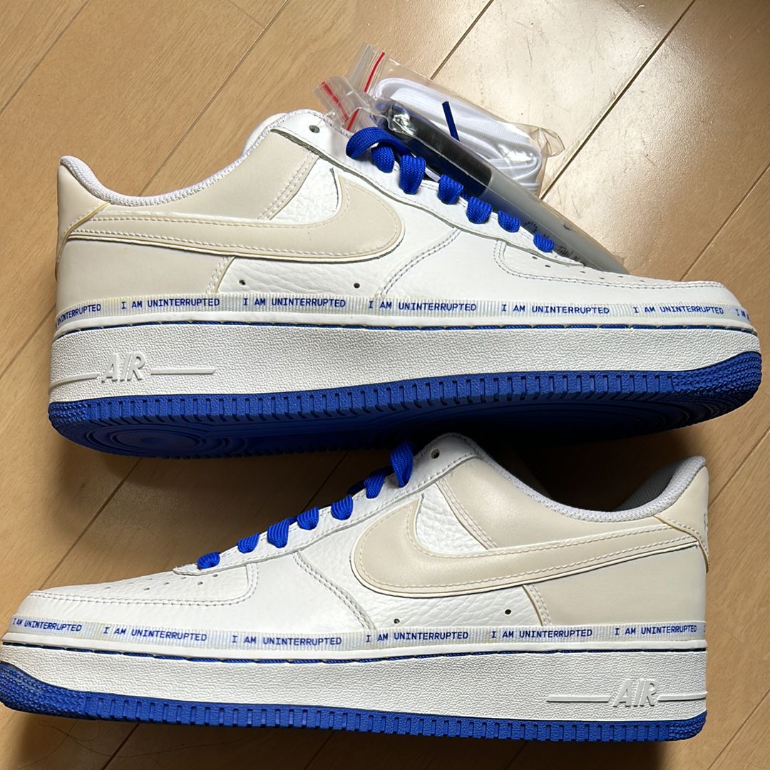 Uninterrupted × Nike Air Force 1 "White/Lapis Blue"