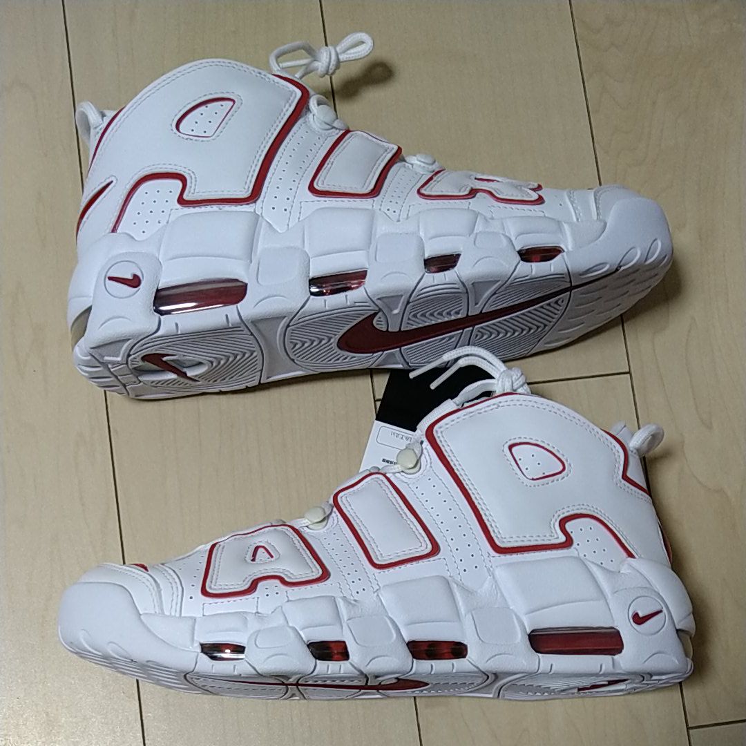 NIKE AIR MORE UPTEMPO "WHITE/VARSITY RED" (2021)