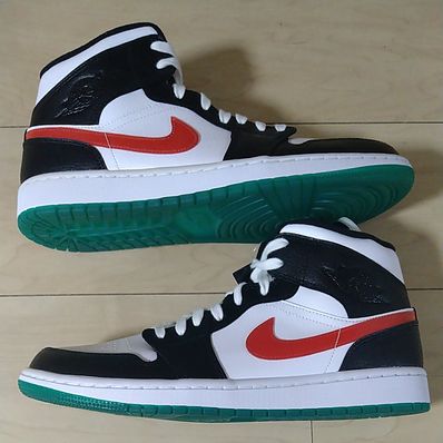 Nike Women's Air Jordan 1 Mid "White/Red/Yellow"