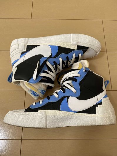 sacai × NIKE BLAZER MID "BLACK / BLUE"