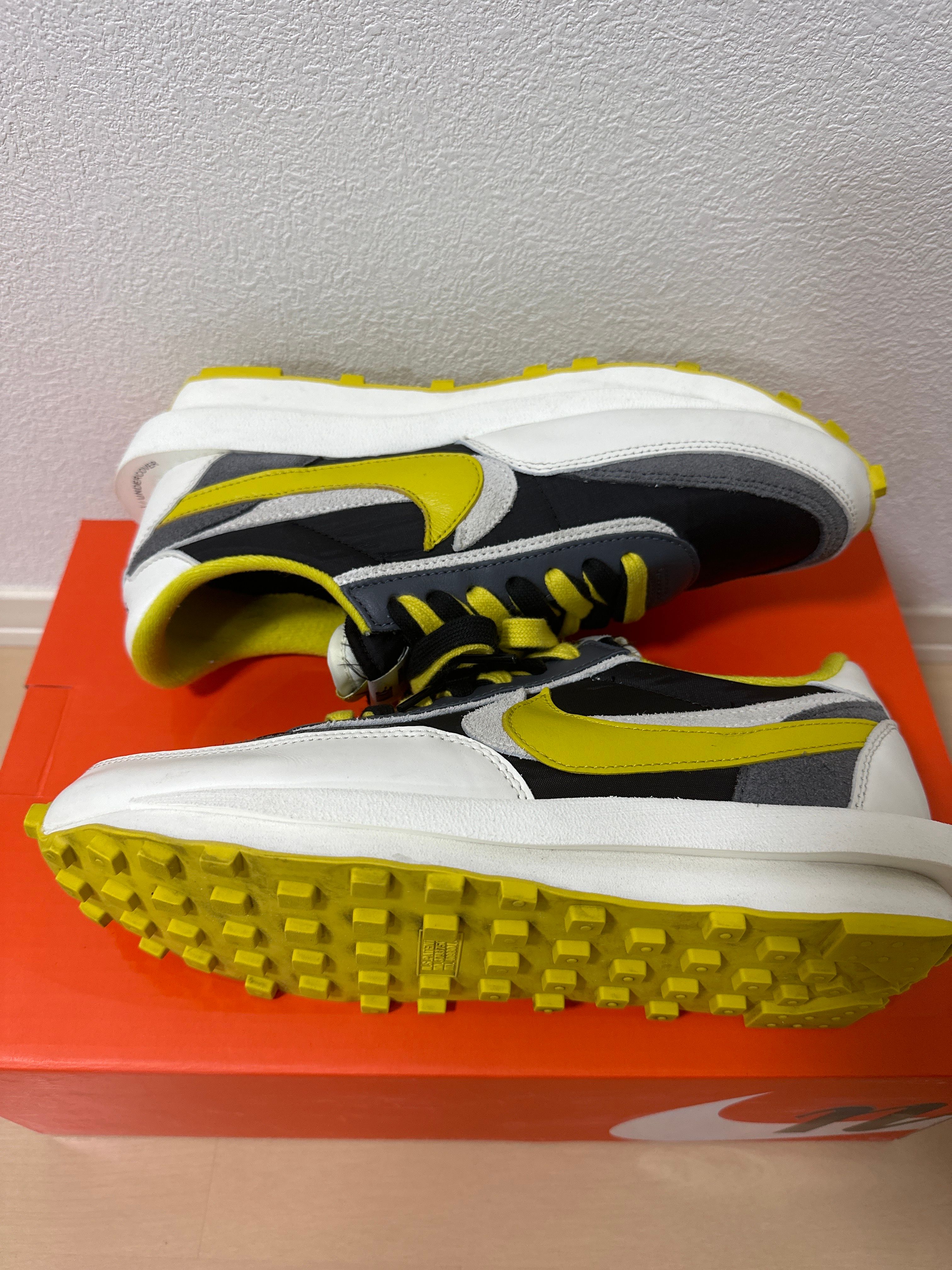 UNDERCOVER × sacai × Nike LD Waffle "Black/Sail-Dark Grey-Bright Citron"
