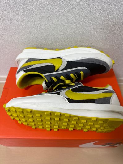 UNDERCOVER × sacai × Nike LD Waffle "Black/Sail-Dark Grey-Bright Citron"