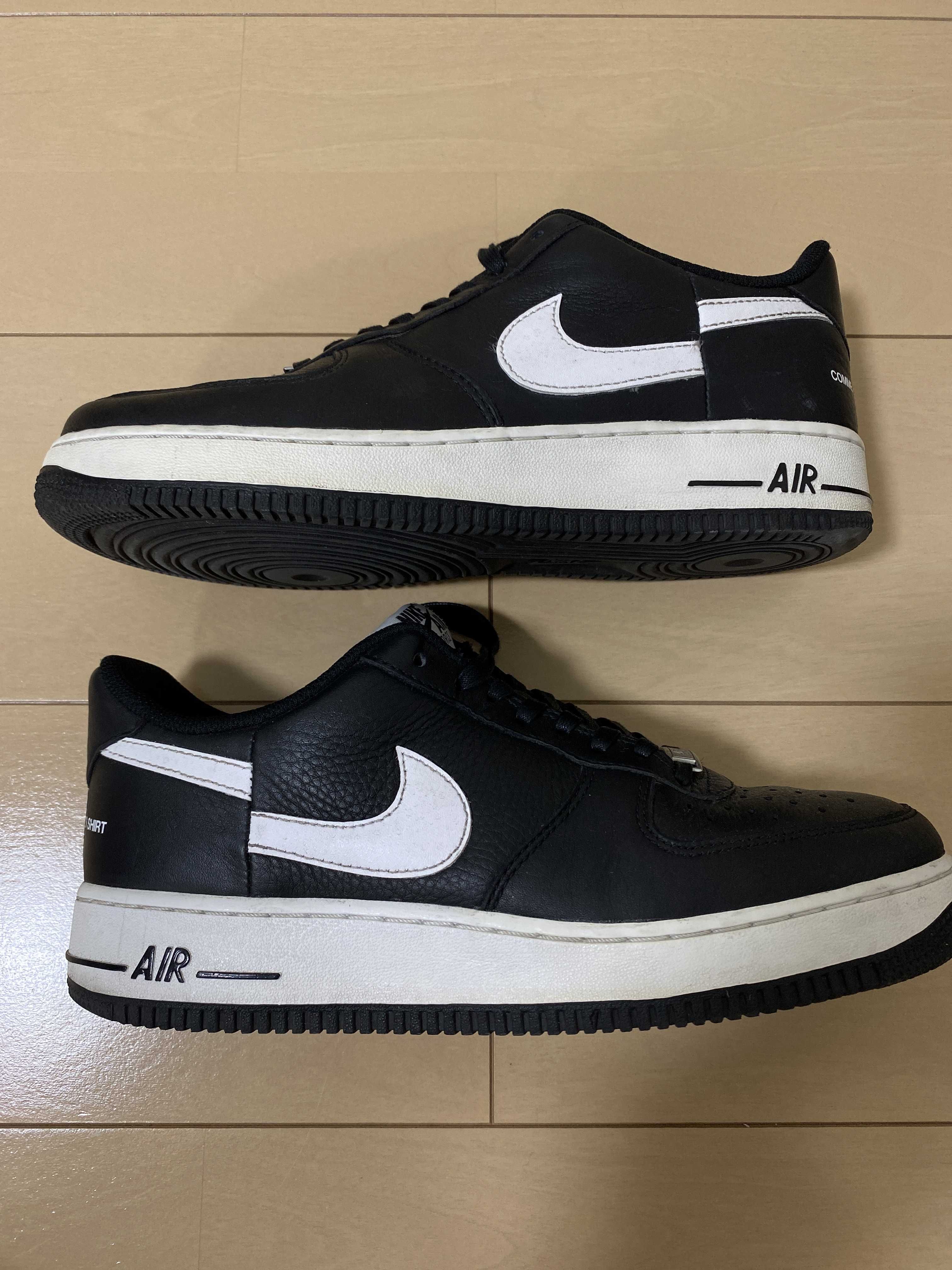 Supreme × COMME des GARCONS SHIRT × Nike Air Force 1 Low "Black/White" (2018)