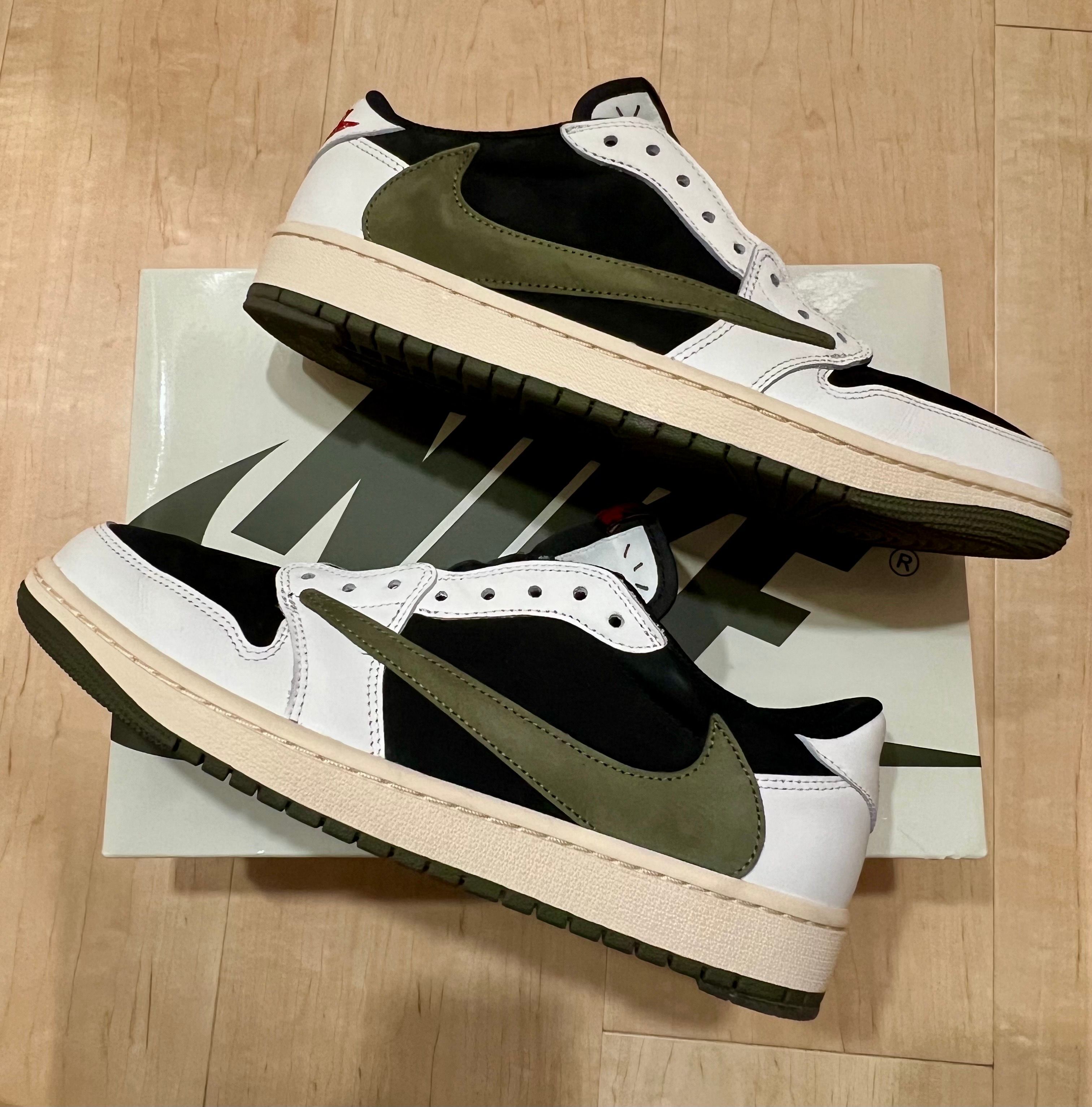 Travis Scott × Nike Women's Air Jordan 1 Low OG "Medium Olive"