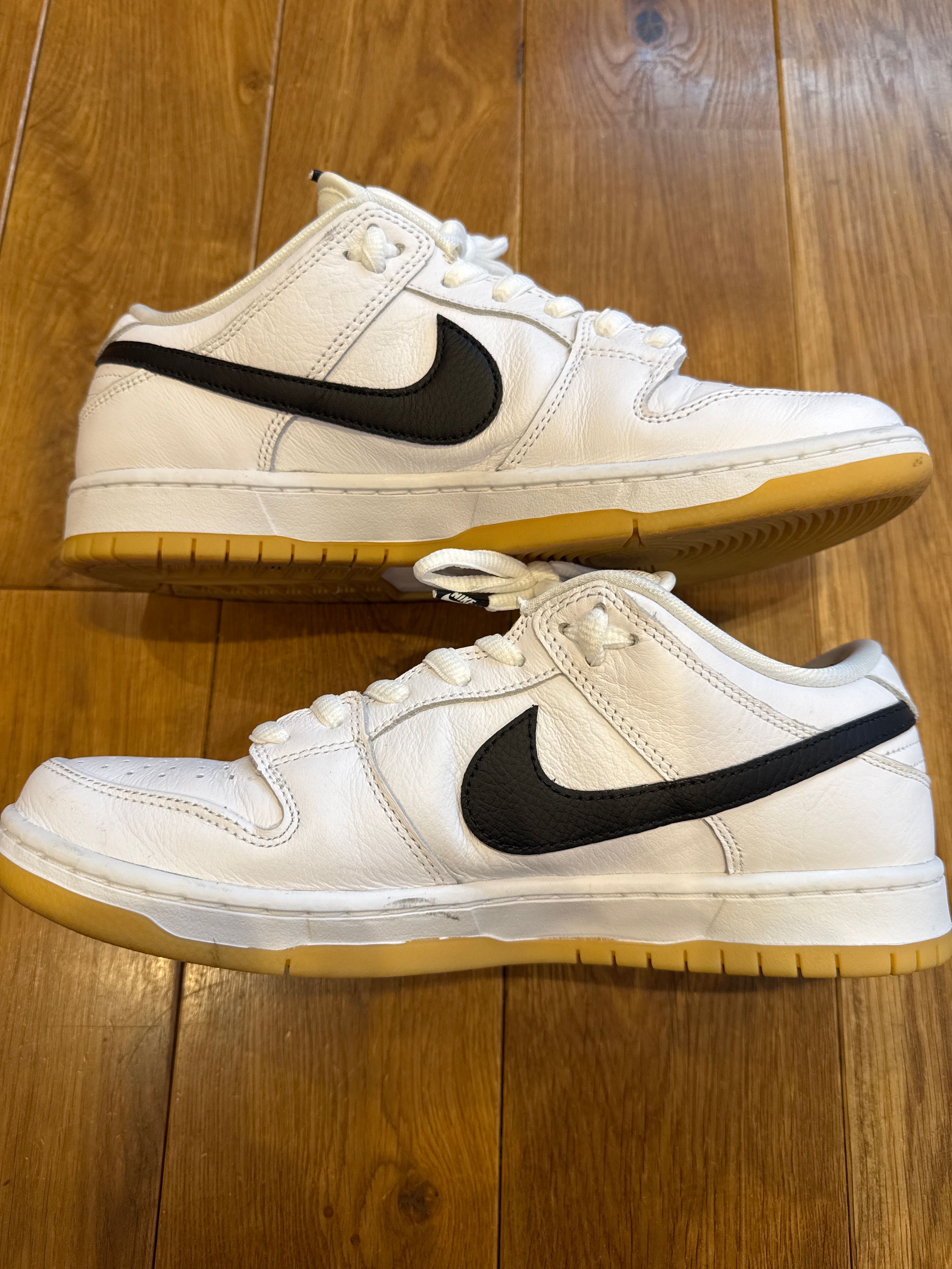Nike SB Dunk Low Pro "White/Black-White-Gum Light Brown"