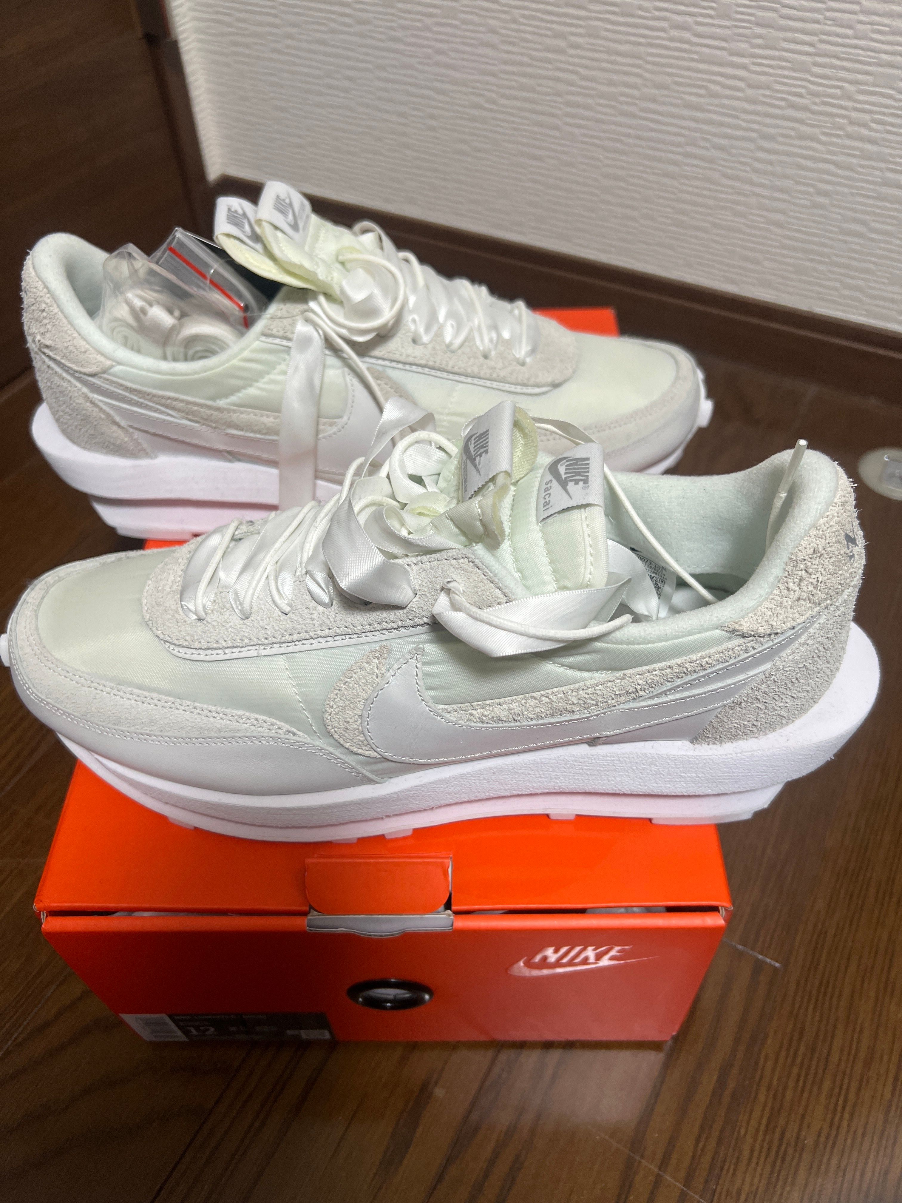 sacai × Nike LDV Waffle "Triple White"