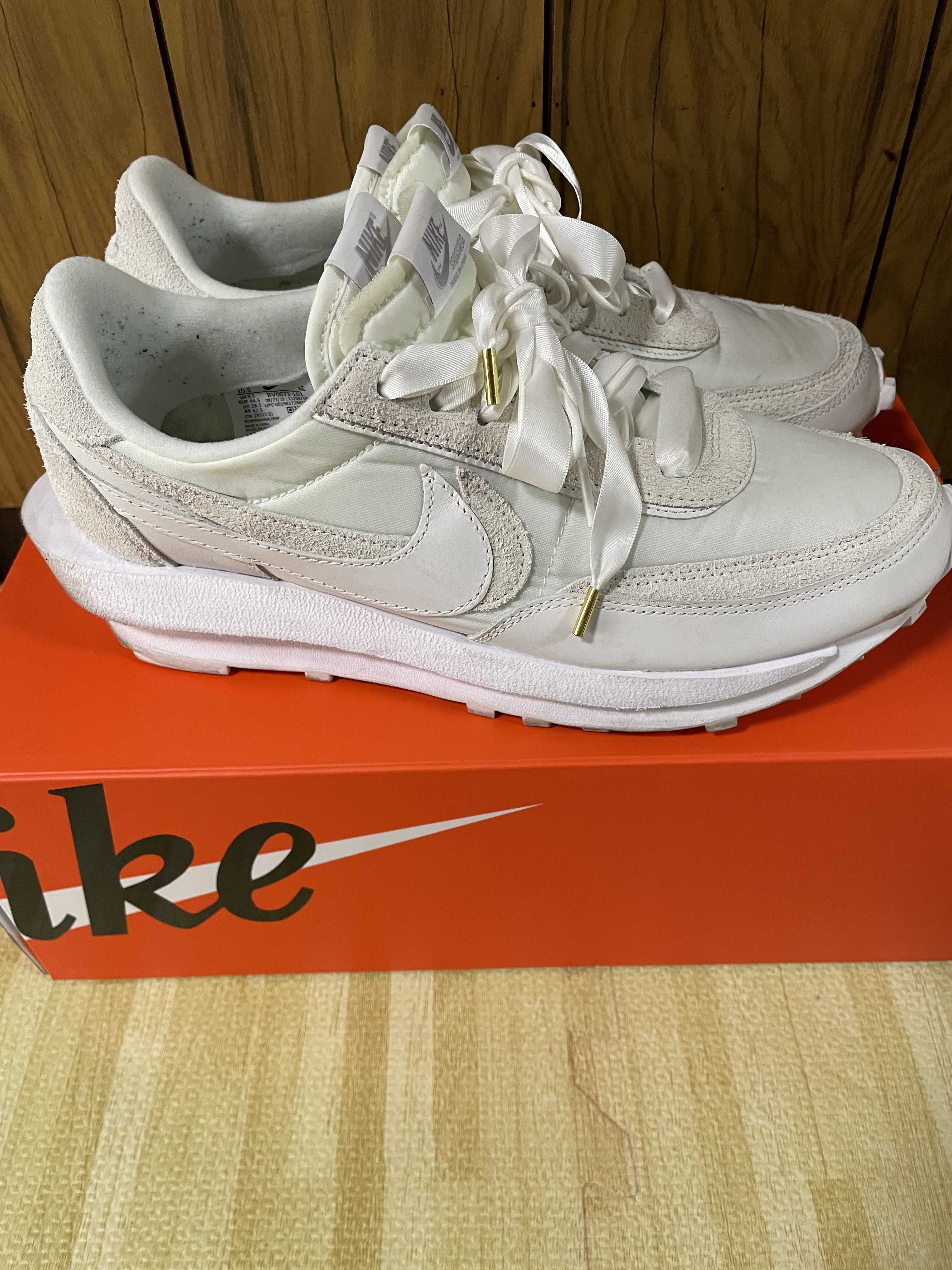 sacai × Nike LDV Waffle "Triple White"