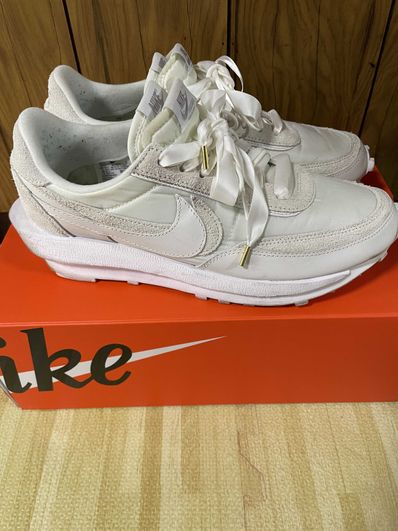 sacai × Nike LDV Waffle "Triple White"