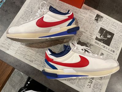 sacai × Nike Zoom Cortez "White and University Red"
