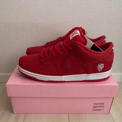 Girls Don't Cry × Nike SB Dunk Low Pro QS "Red" / VERDY
