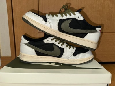 Travis Scott × Nike Women's Air Jordan 1 Low OG "Medium Olive"