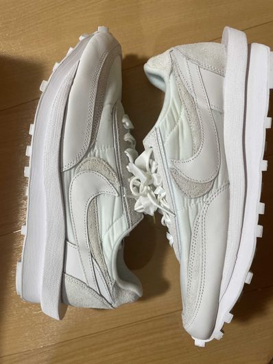 sacai × Nike LDV Waffle "Triple White"