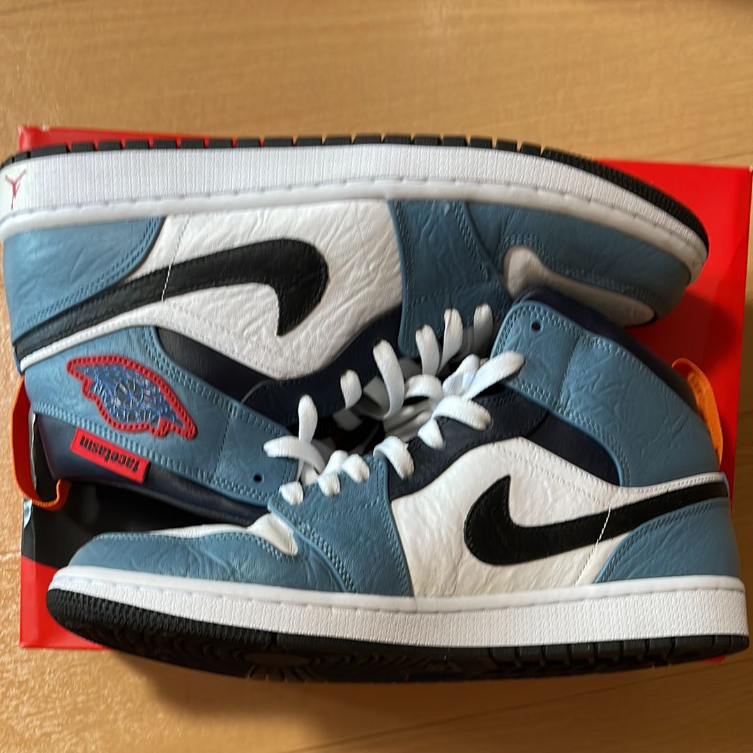 FACETASM × Nike Air Jordan 1 Mid "White/Navy"