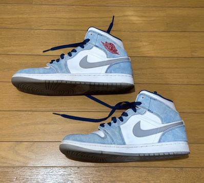 Nike Air Jordan 1 Mid SE "White/Hyper Royal/Red"
