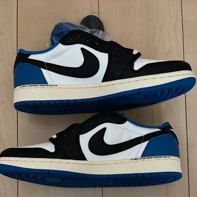 Travis Scott × fragment design × Nike Air Jordan 1 Low OG SP "Military Blue"