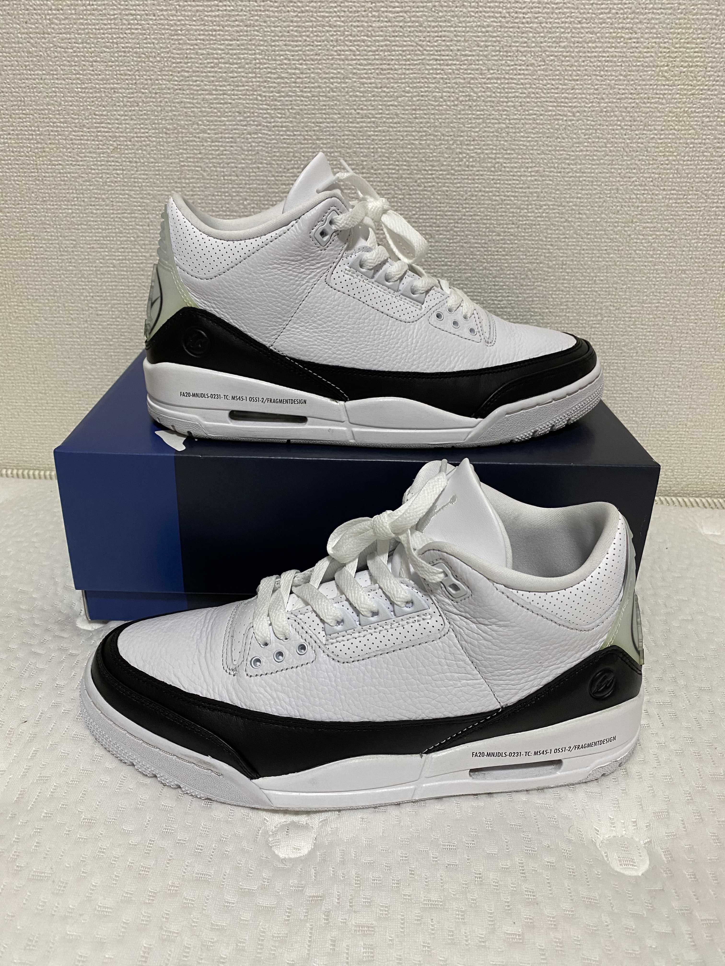 Fragment × Nike Air Jordan 3 "White/Black"