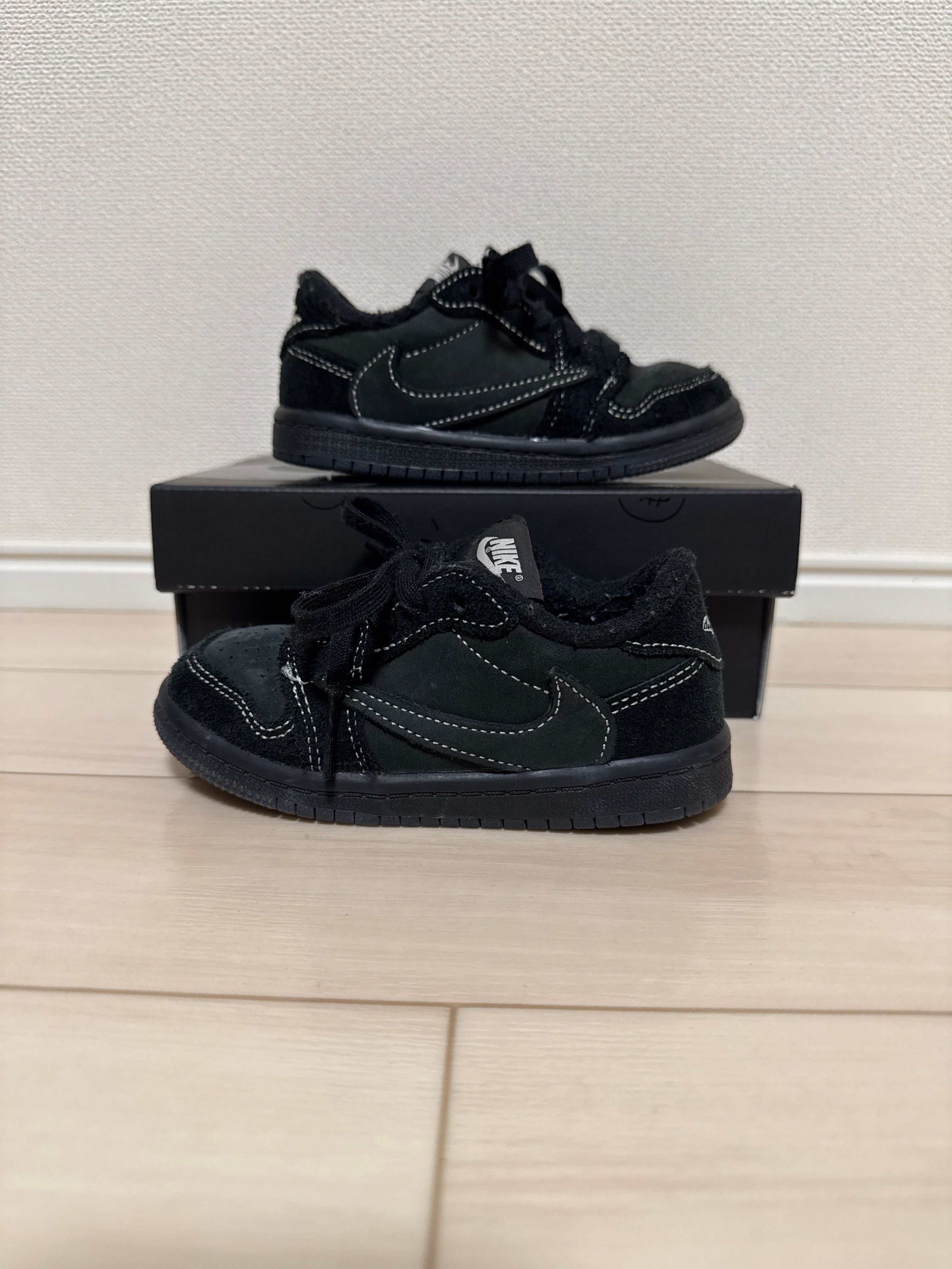 Travis Scott × Nike TD Jordan 1 Low OG "Black Phantom"