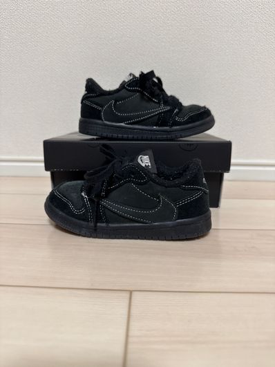 Travis Scott × Nike TD Jordan 1 Low OG "Black Phantom"