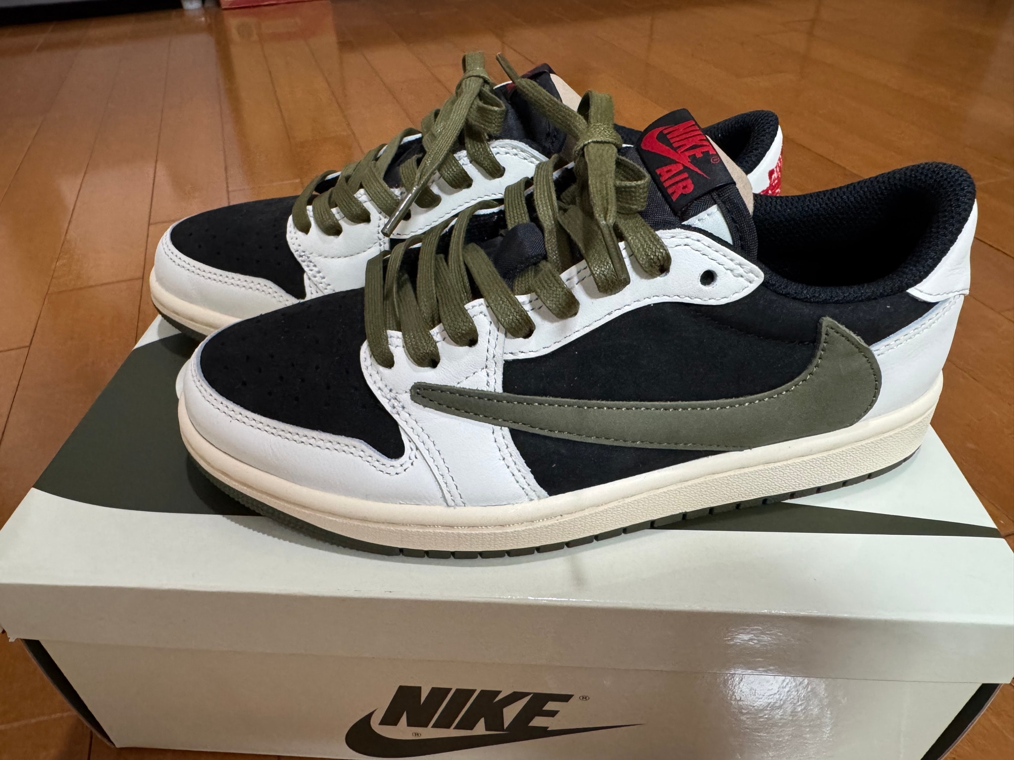 Travis Scott × Nike Women's Air Jordan 1 Low OG "Medium Olive"