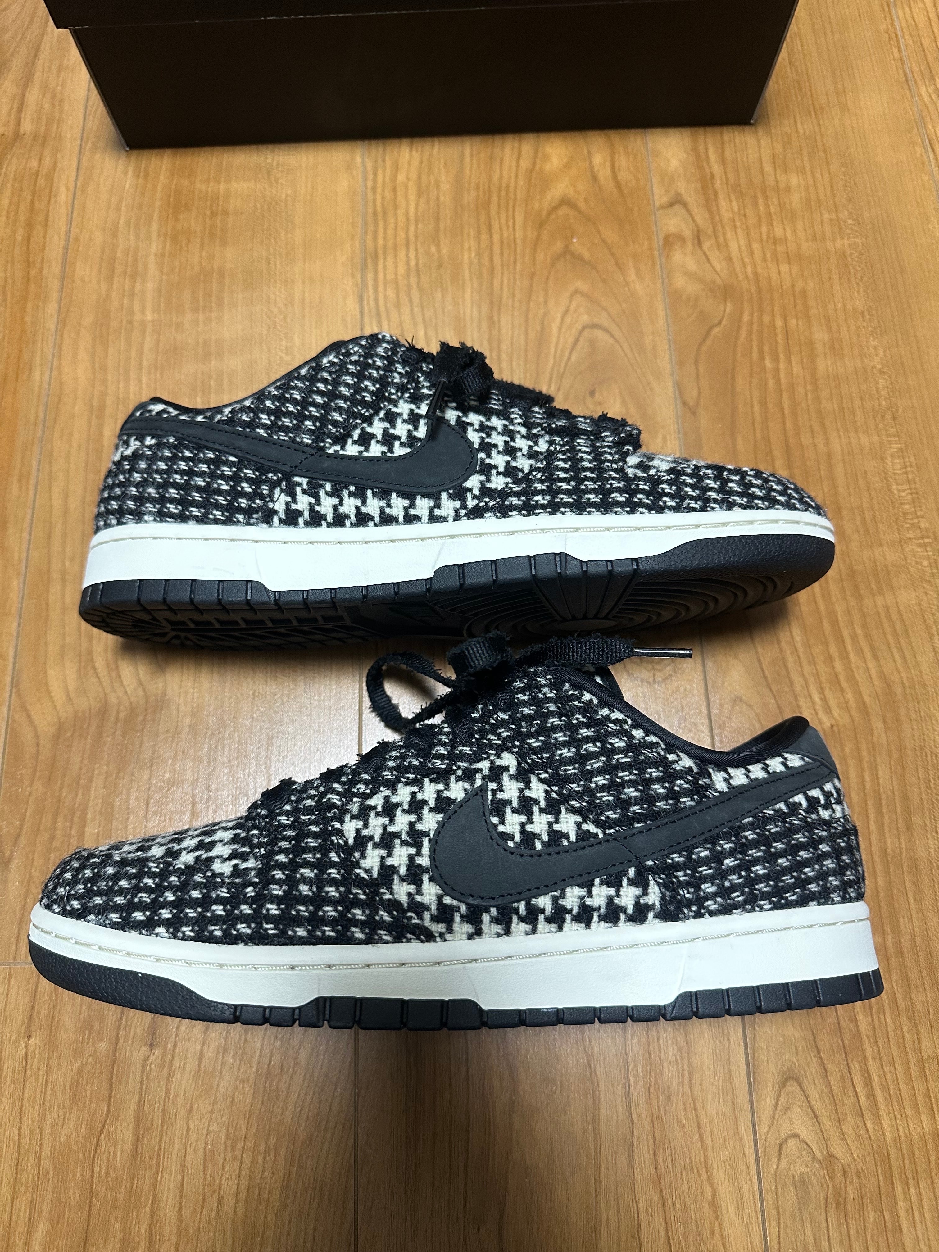 Harris Tweed × Nike Women's Dunk Low "Black/Phantom"