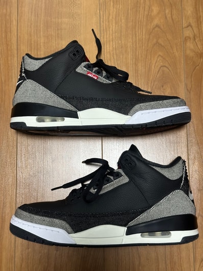 Levi's × Nike Air Jordan 3 Retro SP "Black and White" (LEVI'S Tab)