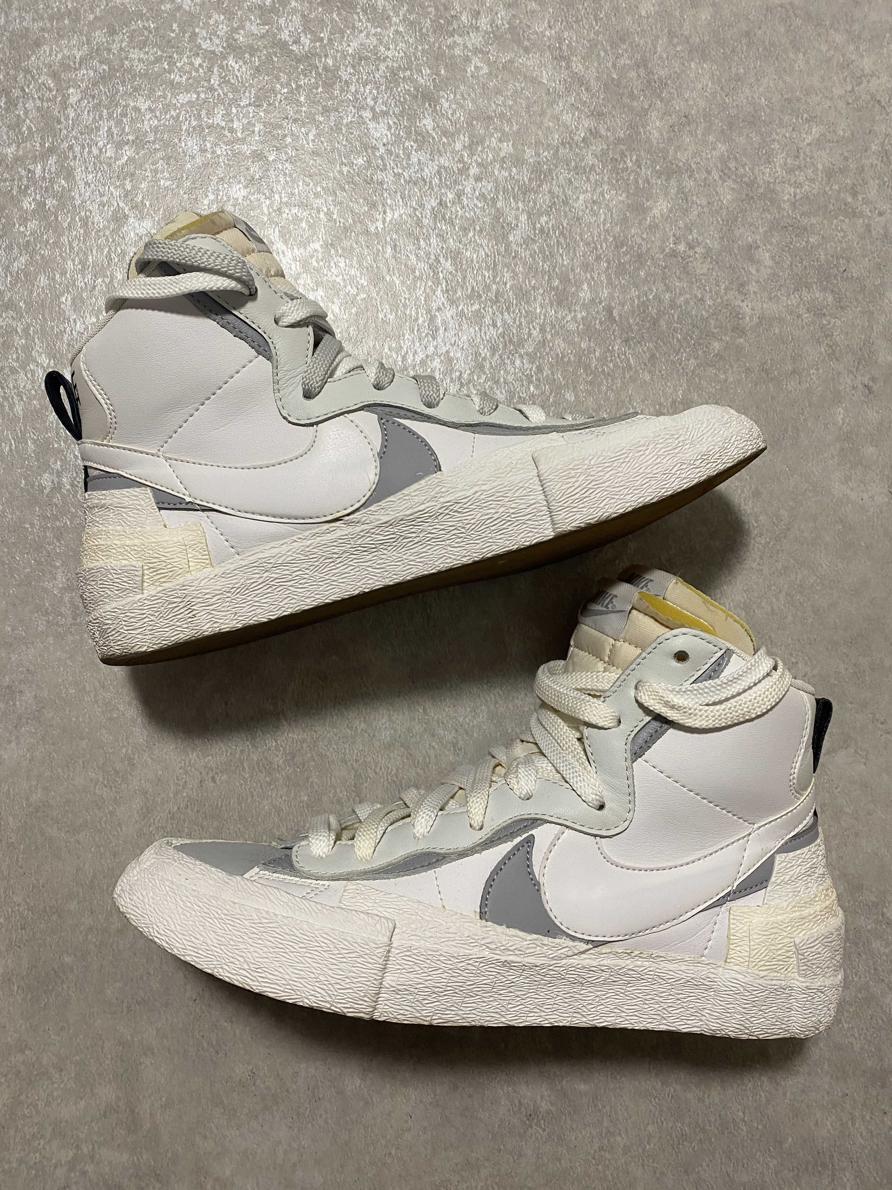sacai × NIKE BLAZER MID "WHITE/WOLF GREY"