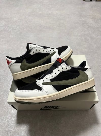 Travis Scott × Nike Women's Air Jordan 1 Low OG "Medium Olive"