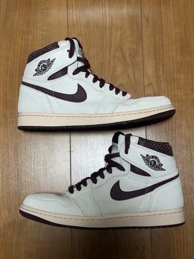 A Ma Maniere × Nike Air Jordan 1 Retro High OG "Sail and Burgundy"